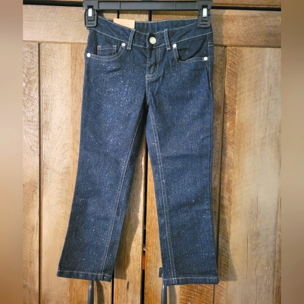 Sparkly Sonoma Denim Skinny Jeans, size 5
